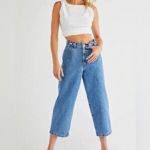 Free People Edwin MAIIA Cropped Wide leg Jeans